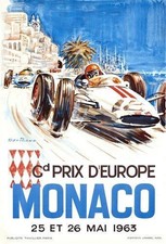 Vintage 1963 Monaco Grand Prix