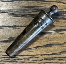 Antique Liverpool City Police 75mm Tapered Conical Brass Beaufort Whistle