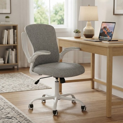 Modern ergonomic beige desk - modern,