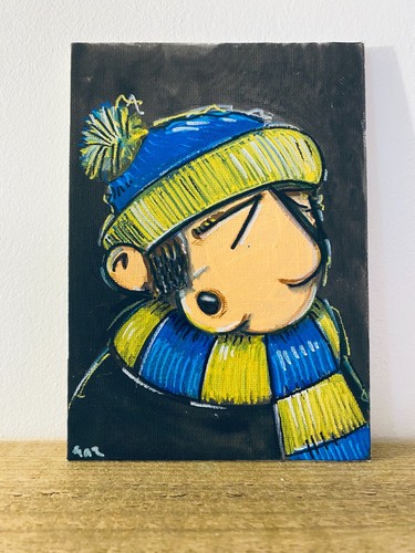 Retro football fan - retro,