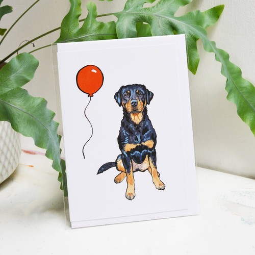 Rottweiler birthday card - birthday,