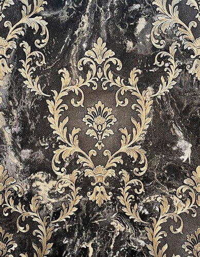 Rasch sienna damask black - rasch,