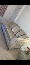 3 seater sofa And Storage Foot Puff