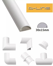 D-Line 30mm x 15mm White Mini