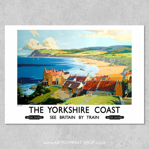 Yorkshire coast poster - br,