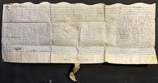 1639 Vellum Feoffment Deed; Newland Street, Witham, Essex; Goodman & Stringly