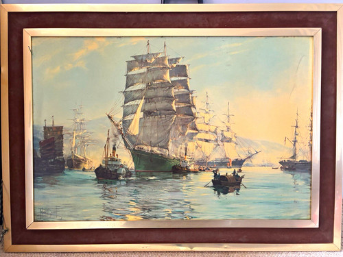 Monague dawson signed print - dawson,