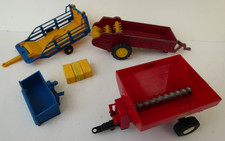 Britains Toys Ltd Tractor Attachments Sledge Cart Transport Box Spreaders Bales
