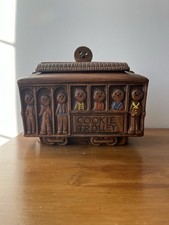 VINTAGE TREASURE CRAFT GINGERBREAD TROLLEY COOKIE JAR