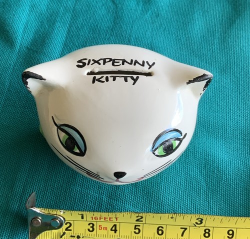 Vintage 1960s six penny - 1960s, kitty