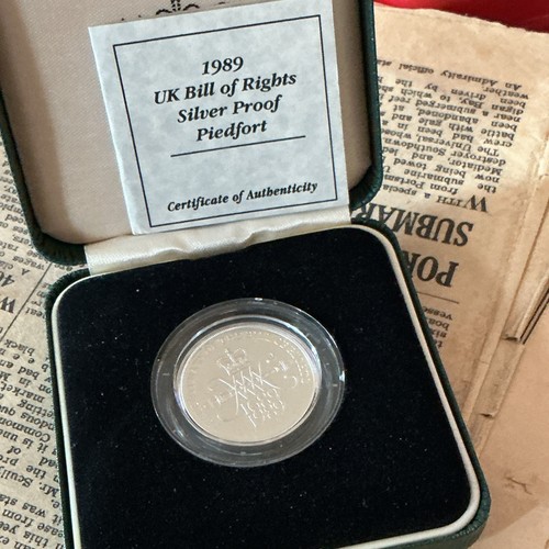 1989 silver proof piedfort - 1989,