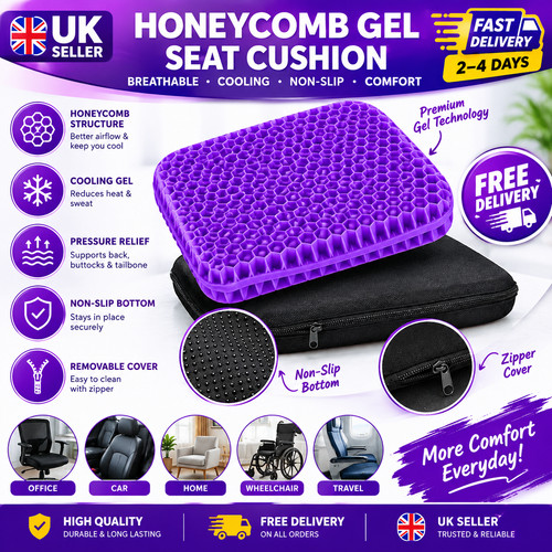 Honeycomb gel seat cushion - gel,