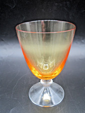 BACCARAT AMBER CRYSTAL WINE GLASS  'VEGA' COLLECTION. DESIGNER: SAVINEL & ROZE