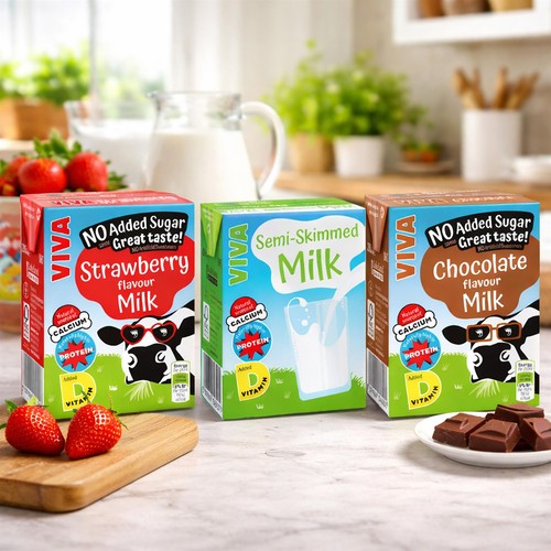 Viva flavoured milk drinks - viva,
