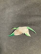 Duck Brooch. Mallard.Hand Crafted, Feathers.vintage