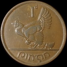 Ireland One Penny 1950 Bronze