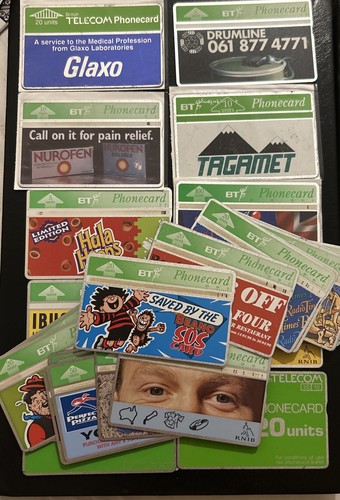 Used phonecards 32 cards - phonecards,