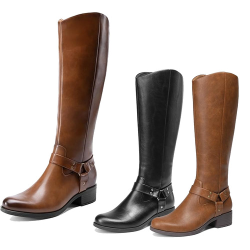 Women military riding boots - women,