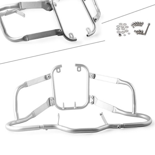 Silver engine guard crash bars - guard,