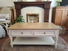 Solid Oak Top Coffee Table