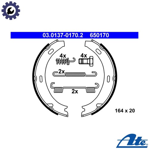 Brake shoe set - parking,