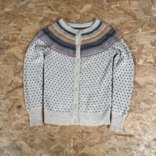 Womens Fair Isle Wool Cardigan