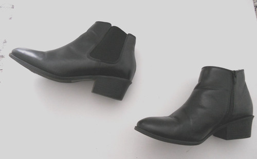 Matalan soloflex black leather - matalan,