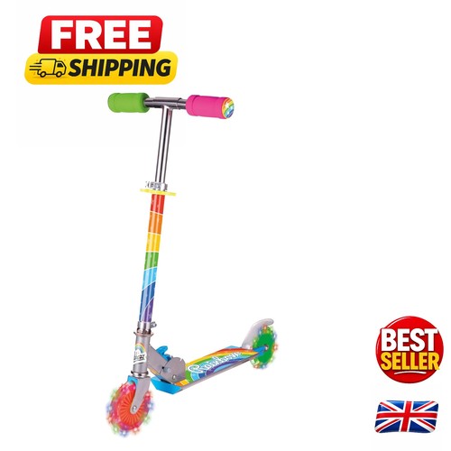 Ergonomic rainbow scooter with - rainbow,
