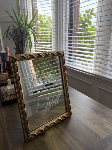 Vintage gold ornate timber - gold,
