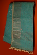 "Elegant soft Jamdani Saree Traditional Bengali Weave Lightweight & Style