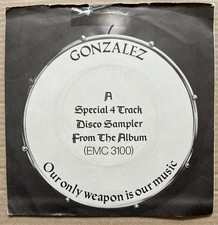 Gonzalez. Got My Eye On You. 4 track DEMO Single 7". UK 1976