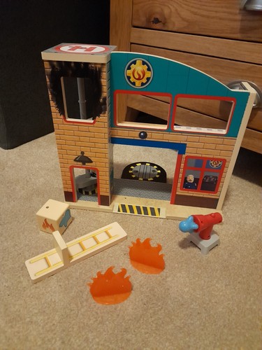 Wooden fireman sam fire - fireman,