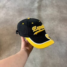 Espana Baseball Hat Mens Embroidered 6 Panel Spanish Strapback Cap Black