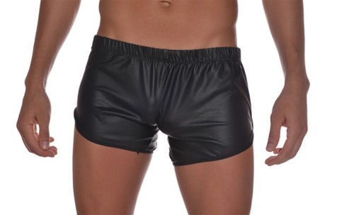 Mens sexy faux leather - mens,