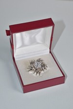 Vintage Silver Tone & Diamante