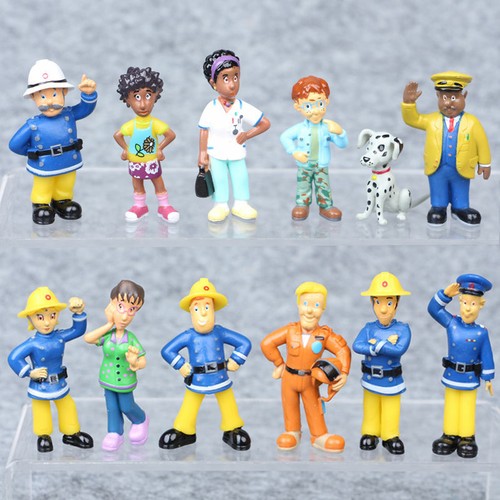 Fireman sam 12pcs - fireman, 1-1/2"-