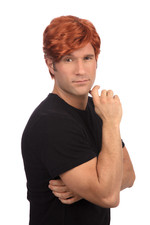 Mens short side parting wig - short,