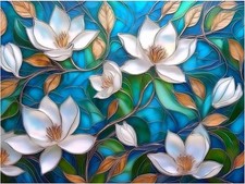 Tile Mural Elegant Magnolia