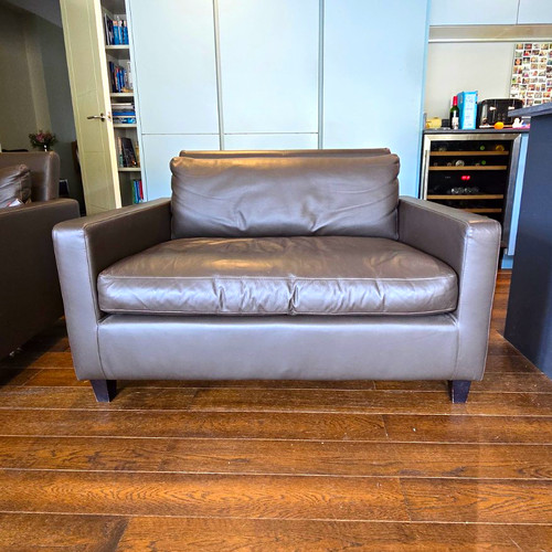 Habitat leather seater - seater, sofa
