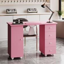 Pro Manicure Nail Table Manicure Desk Nail Desk with Dust Collector Beauty Salon