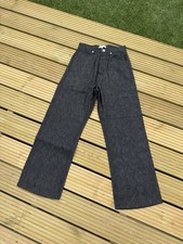 Wide Leg Baggy Black Japanese Selvedge Denim