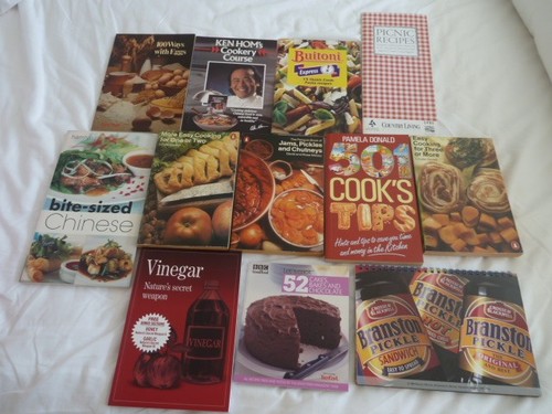 Cookbooks job lot in - a, 12