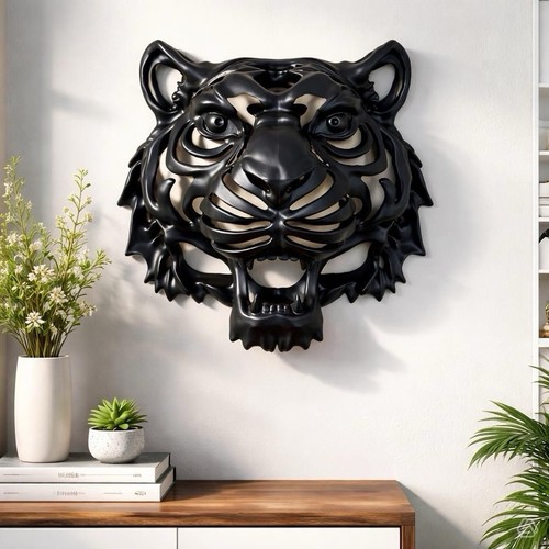 Unique black lion head - unique,