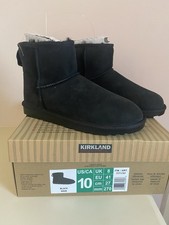 Black Shearling Boot Size 8