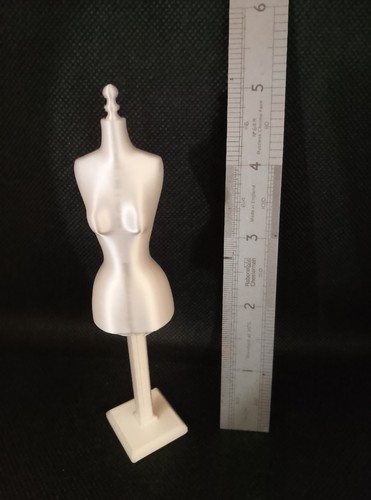 12th scale printed dress - scale, 3d