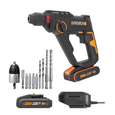 WORX Powershare Cordless Rotary Hammer Drill x1 2.0Ah Battery Drill Bit WX391