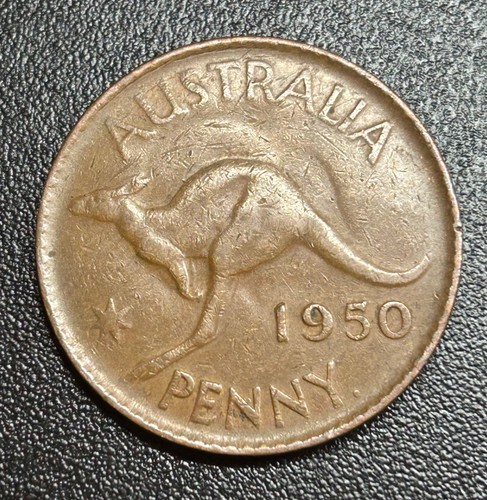 1950 australia one penny - 1d,