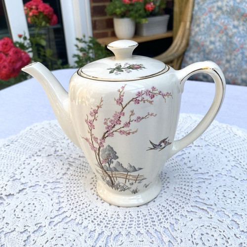 Vintage meakin sol teapot - j&g,