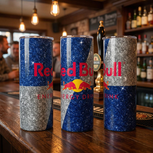 Red bull energy drink - energy, glitter