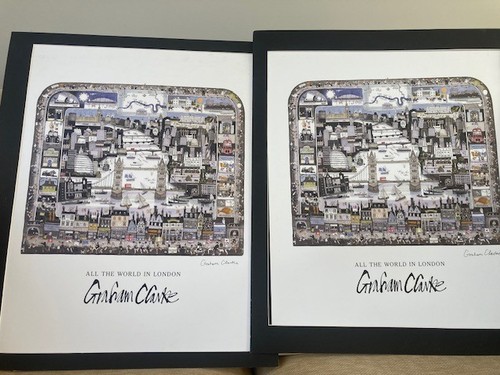 Two signed art posters - two,